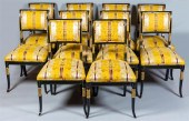 SET OF TEN REGENCY STYLE PARCE