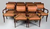 SET OF TEN REGENCY STYLE PARCE