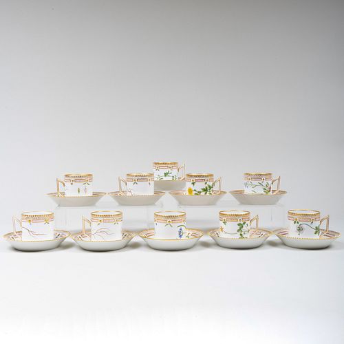 SET OF TEN ROYAL COPENHAGEN