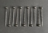 SET OF TEN STERLING SILVER FOO