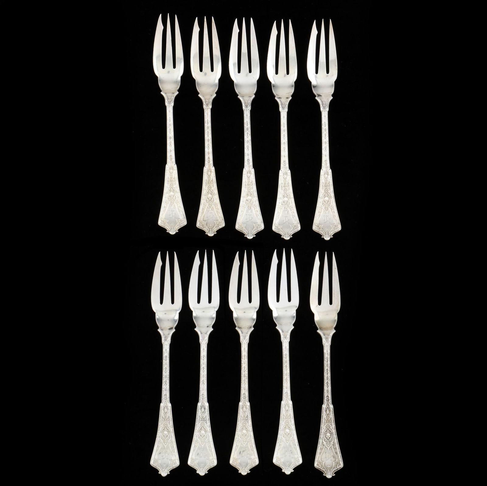 SET OF TEN TIFFANY & CO. 