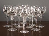 SET OF TEN WATERFORD CRYSTAL H