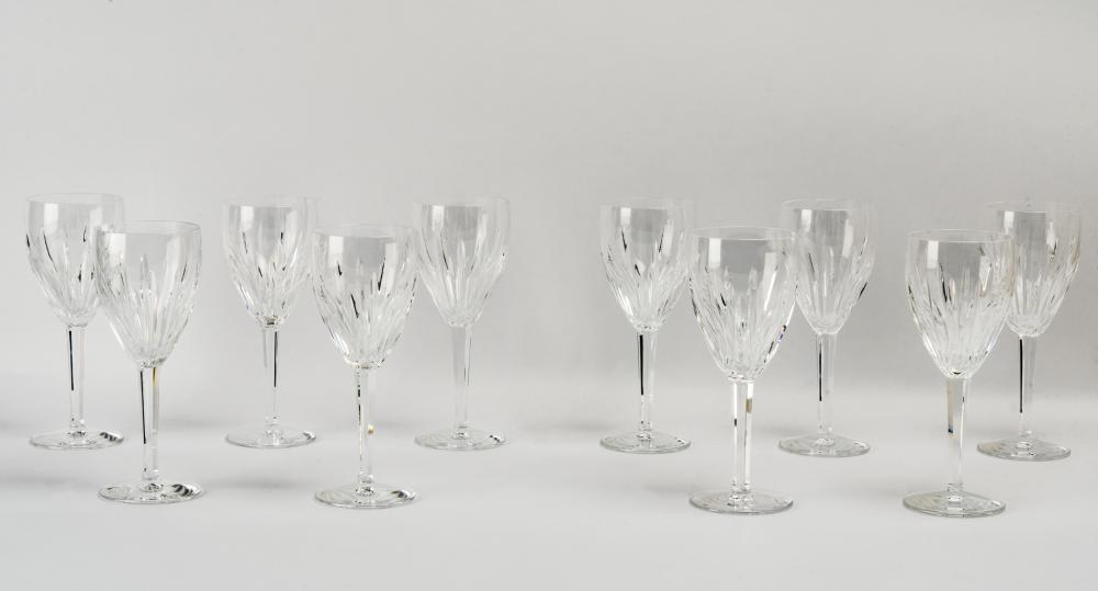 SET OF TEN WATERFORD CRYSTAL WINE