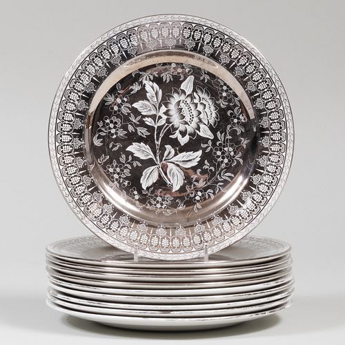 SET OF TEN WEDGWOOD LUSTREWARE