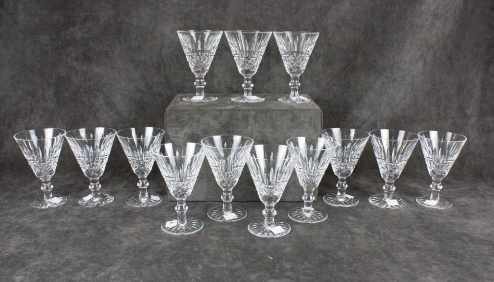SET OF THIRTEEN CUT CRYSTAL