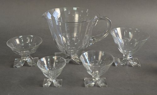 SET OF THIRTY-EIGHT CRYSTAL PIECES,