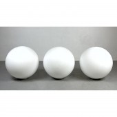 Set of three Artemide Glass Ba