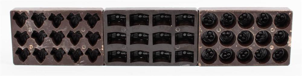 SET OF THREE BAKELITE CHOCOLATE