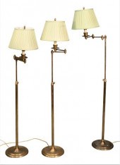 SET OF THREE BRASS ADJUSTABLE