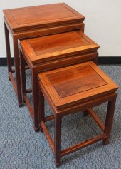 SET OF THREE CHINESE HONGMU ST
