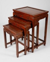 SET OF THREE CHINESE NESTING T