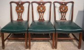 SET OF THREE CHIPPENDALE STYLE