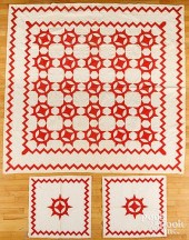 SET OF THREE COMPASS STAR QUIL