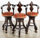 SET OF THREE CONTEMPORARY SWIV