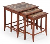 SET OF THREE DANISH NESTING TI