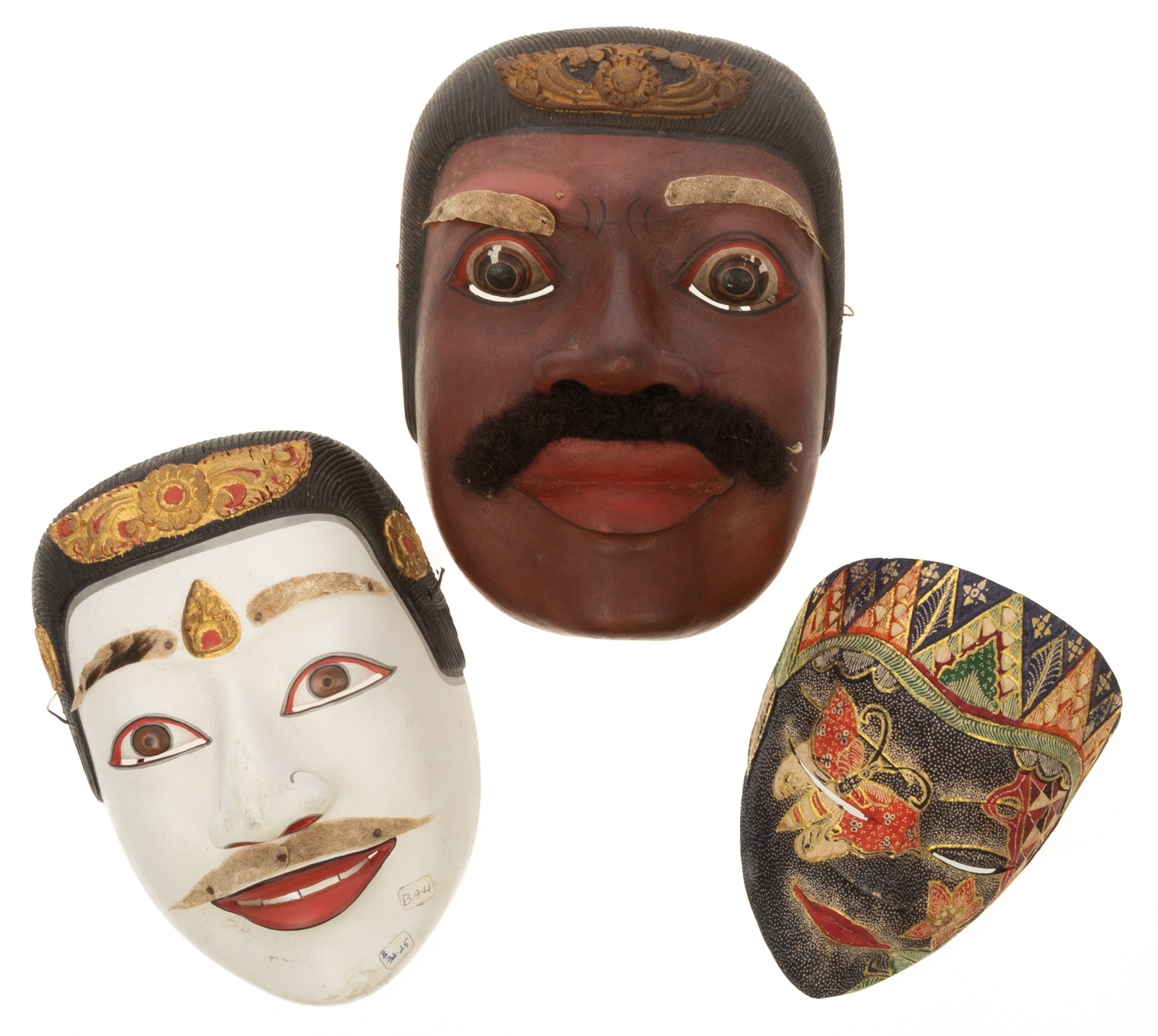 SET OF THREE DECORATIVE PRIMITIVE