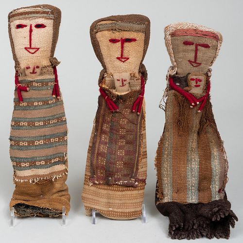 SET OF THREE DOLLS, PROBABLY