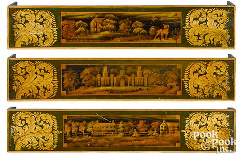 SET OF THREE ELABORATELY PAINTED