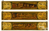 SET OF THREE ELABORATELY PAINT