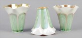 SET OF THREE FAVRILLE GLASS SH