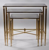 SET OF THREE HOLLYWOOD REGENCY