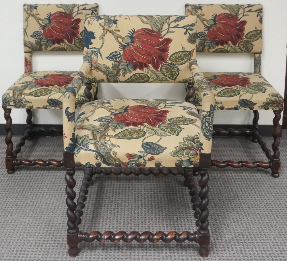 SET OF THREE JACOBEAN REVIVAL