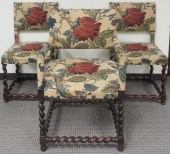 SET OF THREE JACOBEAN REVIVAL