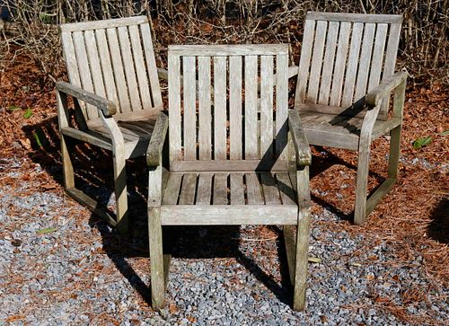 SET OF THREE KINGSLEY-BATE TEAK