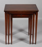 SET OF THREE MAHOGANY ASSOCIAT