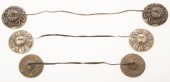 SET OF THREE METAL BUDDHA PRAY