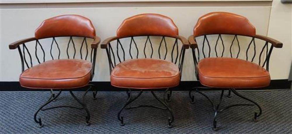 SET OF THREE MID-CENTURY BLACK