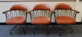 SET OF THREE MID-CENTURY BLACK