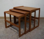 SET OF THREE MID-CENTURY MODER