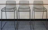 SET OF THREE MODERN BLACK PAIN