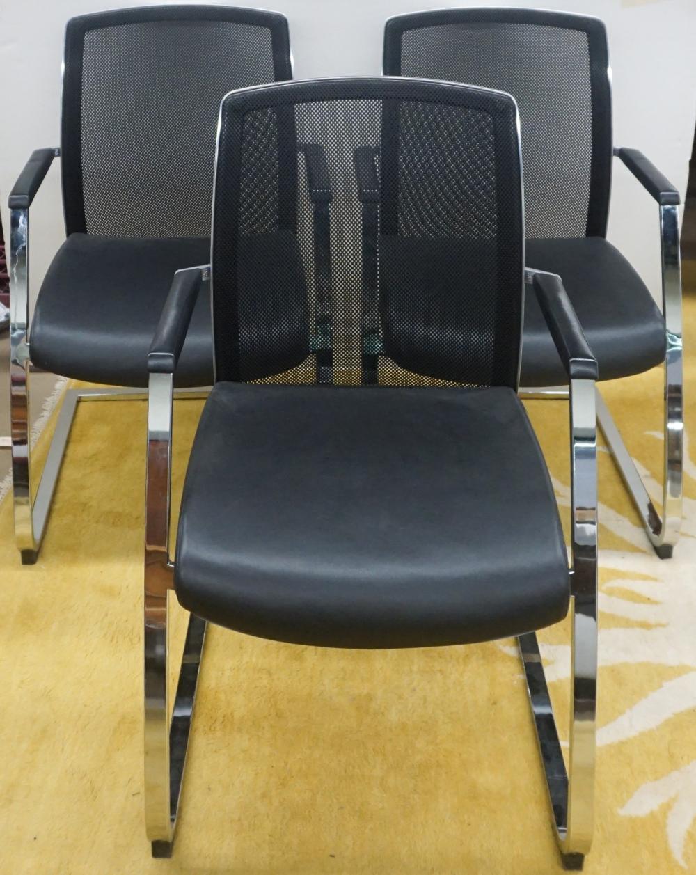 SET OF THREE MODERNIST MESH AND