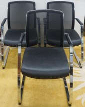 SET OF THREE MODERNIST MESH AN
