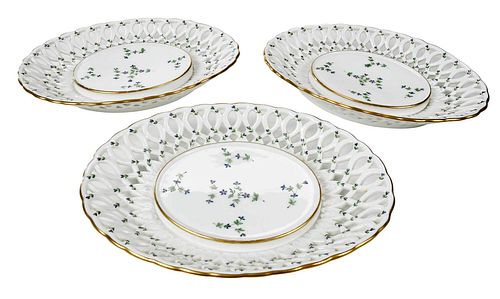 SET OF THREE NAST PARIS PORCELAIN