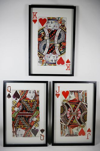 SET OF THREE PAPER DIE CUT SHADOW