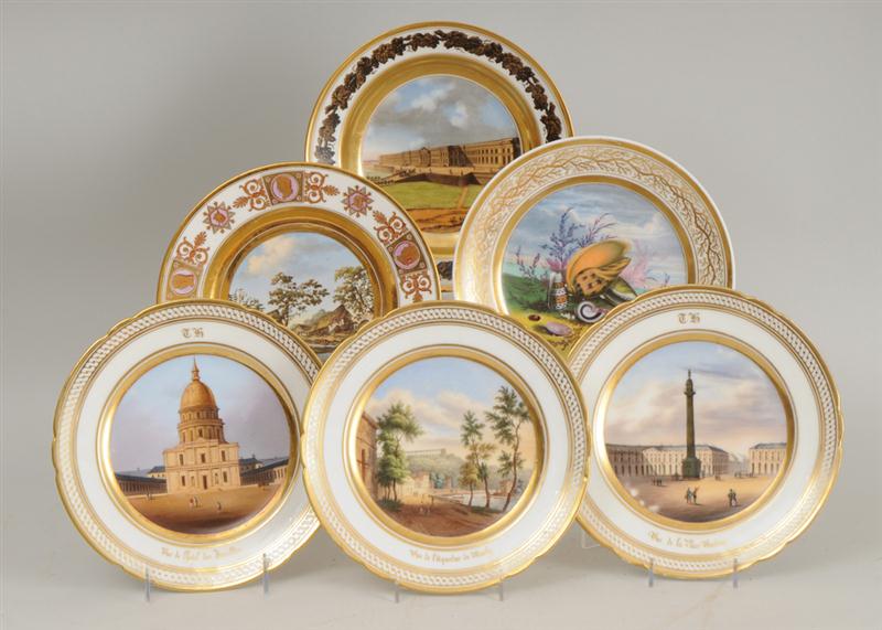 SET OF THREE PARIS PORCELAIN