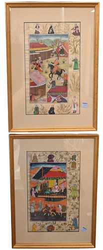 SET OF THREE PERSIAN ILLUMINATED