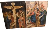 SET OF THREE RELIGIOUS OILS ON