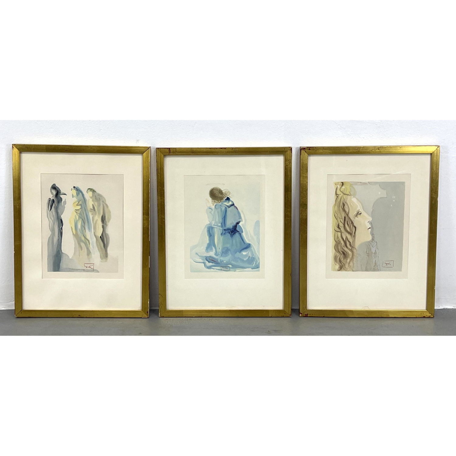 Set of three SALVADOR DALI original