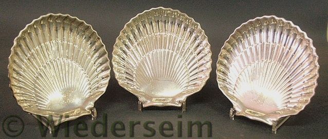Set of three sterling silver