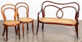 SET OF THREE THONET BENTWOOD C