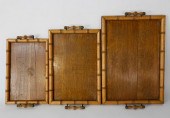 SET OF THREE VINTAGE BAMBOO AN