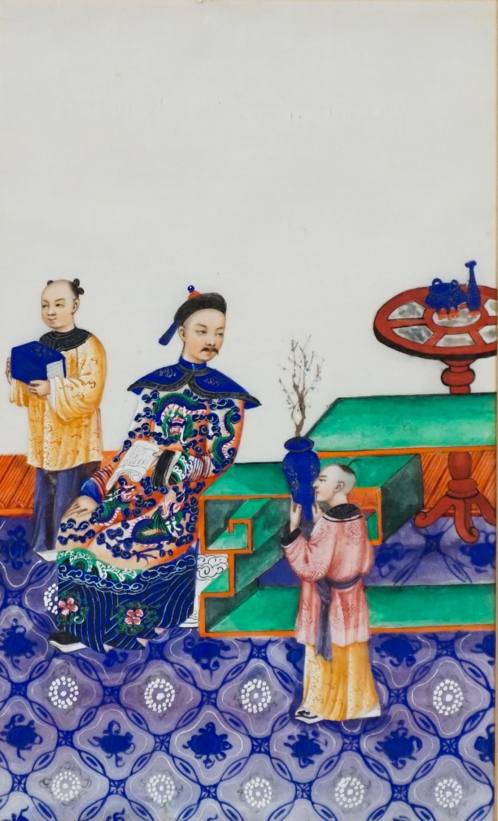 SET OF TWELVE ALBUM PAINTINGS OF