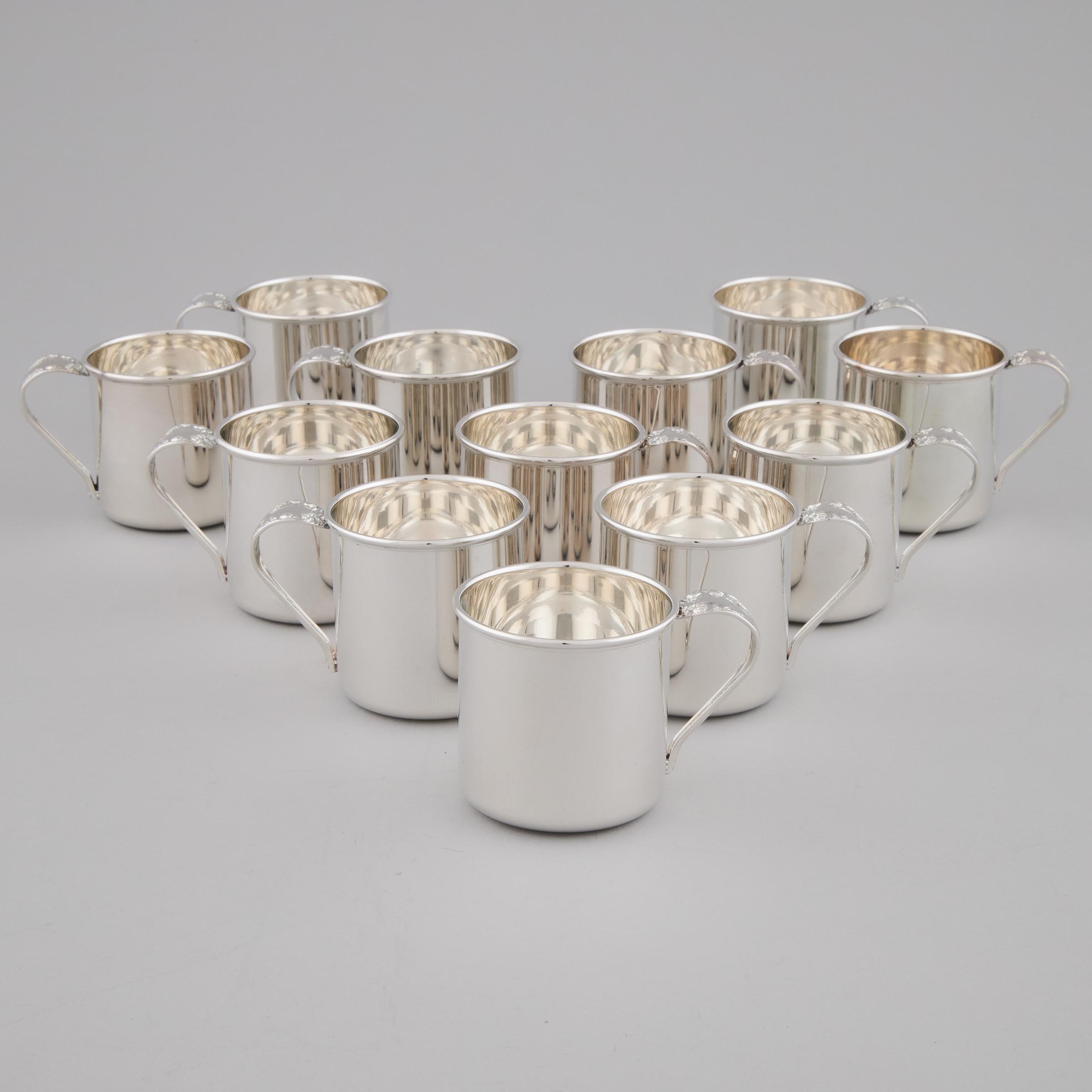 Set of Twelve American Silver