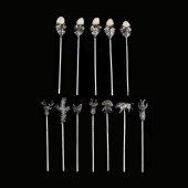 SET OF TWELVE AUSTRIAN SILVER