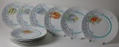 SET OF TWELVE BERNARDAUD LIMOG