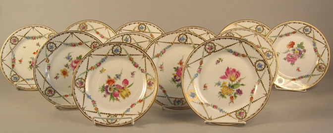 Set of twelve Carl Thieme side